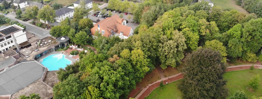 Luftaufnahme Kurpark Bad Westernkotten aus der Vogelperspektive